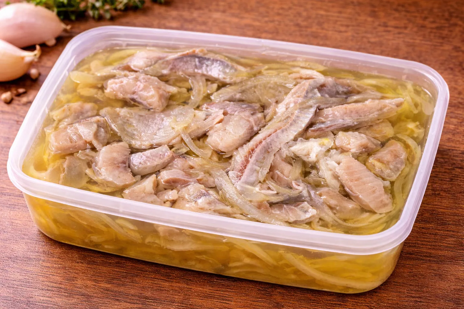 Matjesy a filety v olejovém nálevu