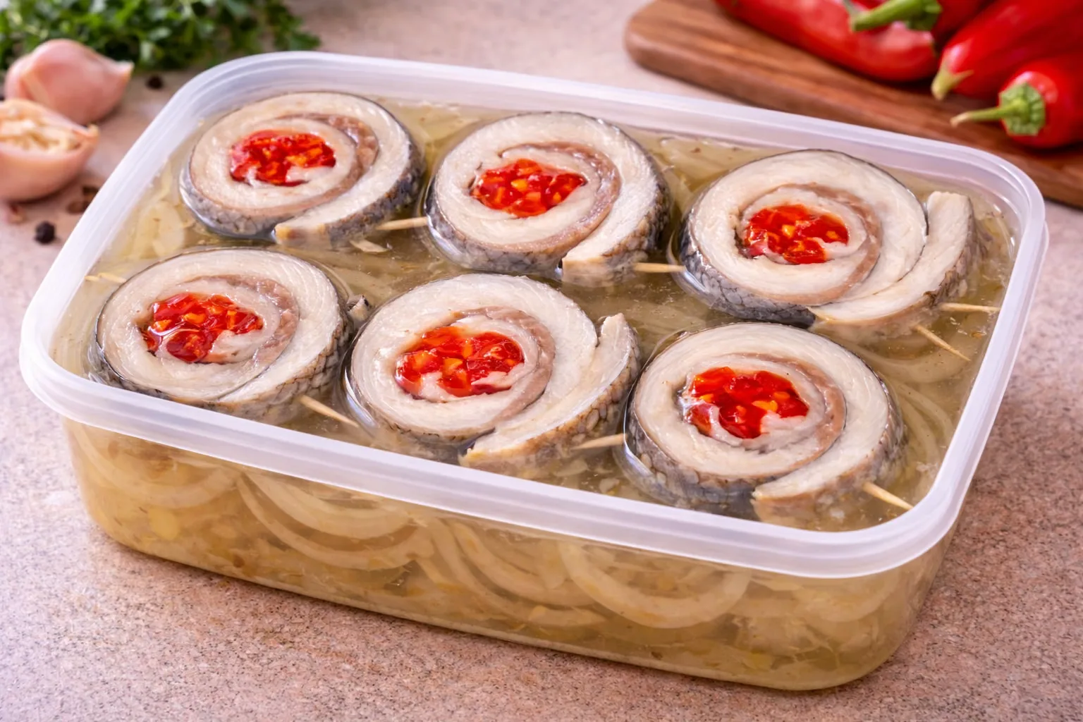 Rybí očka – rolky z rybích filetků